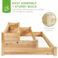 Best Choice Products 3-Tier Fir Wood Raised Garden Bed Planter Kit for Plants, Vegetables, Outdoor Gardening - Natural 11 Best Choice Products 3-Tier Fir Wood Raised Garden Bed Planter Kit for Plants, Vegetables, Outdoor Gardening - Natural -Cheap Planters Store unnamed file 583