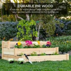 Best Choice Products 3-Tier Fir Wood Raised Garden Bed Planter Kit for Plants, Vegetables, Outdoor Gardening - Natural 12 Best Choice Products 3-Tier Fir Wood Raised Garden Bed Planter Kit for Plants, Vegetables, Outdoor Gardening - Natural -Cheap Planters Store unnamed file 584