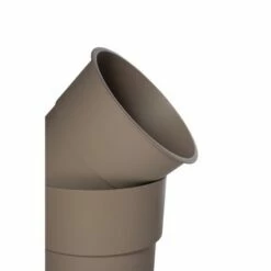 Indoor/Outdoor Cylindrical Duo Pot with Container - Alfresco Home LLC Brown