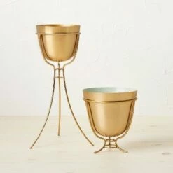 Opalhouse Designed With Jungalow Short Brass Footed Planter - Opalhouse™ designed with Jungalow™ -Cheap Planters Store unnamed file 5898