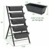 Costway Set of 2 4 FT Vertical Raised Garden Bed 5-Tier Planter Box for Patio Balcony -Cheap Planters Store unnamed file 59