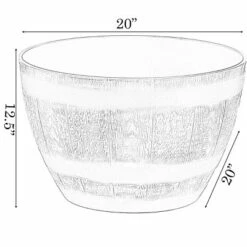 Gardenised Brown Outdoor Rustic Half Barrel Flower Garden Planter Bowl, Plastic 17 Gardenised Brown Outdoor Rustic Half Barrel Flower Garden Planter Bowl, Plastic -Cheap Planters Store unnamed file 5927