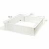Costway 48.5'' Raised Garden Bed Square Plant Box Planter Flower Vegetable White 1 Costway 48.5'' Raised Garden Bed Square Plant Box Planter Flower Vegetable White -Cheap Planters Store unnamed file 595