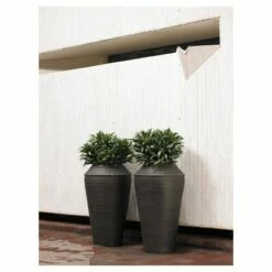 21' x 36'H Daniel Tall Planter - Crescent Garden Black