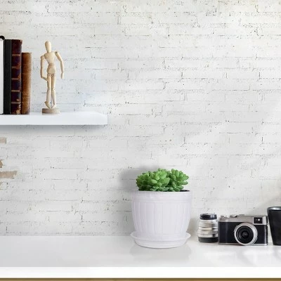 Unique Bargains Home Windowsill Office Plastic Barrel Shape Plant Flower Planters 4 Unique Bargains Home Windowsill Office Plastic Barrel Shape Plant Flower Planters - Image 3