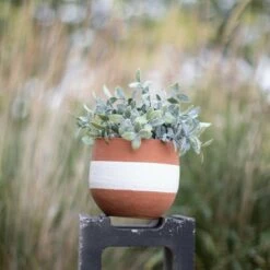 White Wrapped Terracotta Planter - Foreside Home & Garden -Cheap Planters Store unnamed file 6006