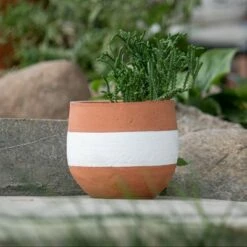 White Wrapped Terracotta Planter - Foreside Home & Garden -Cheap Planters Store unnamed file 6007