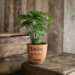 "Smiles Grow Here" Multi Terracotta Planter - Foreside Home & Garden 13 "Smiles Grow Here" Multi Terracotta Planter - Foreside Home & Garden -Cheap Planters Store unnamed file 6028