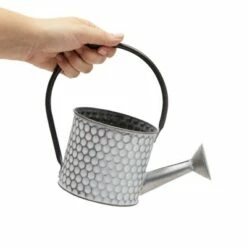 Okuna Outpost Galvanized Metal Watering Can Vase for Indoor Outdoor Plant, Succulents (4.5 x 8.5 in) -Cheap Planters Store unnamed file 6034