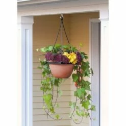 Lina Modern Hanging Wood Stone and Iron Planter Terra Cotta Finish - Achla Designs -Cheap Planters Store unnamed file 6112