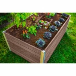 Vita Urbana Keyhole Garden Rectangular Planter - New England Arbors Espresso -Cheap Planters Store unnamed file 613