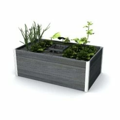 Vita Urbana Keyhole Garden Rectangular Planter - New England Arbors Espresso -Cheap Planters Store unnamed file 614