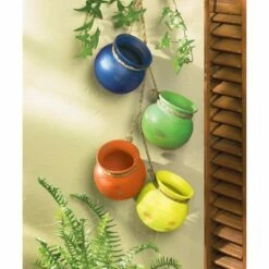Zingz & Thingz Zingz & Thingz 4pc Indoor/Outdoor Dangling Terracotta Fiesta Pots