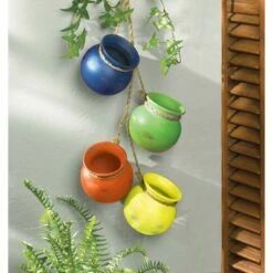 Zingz & Thingz Zingz & Thingz 4pc Indoor/Outdoor Dangling Terracotta Fiesta Pots -Cheap Planters Store unnamed file 6146