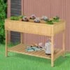 Outsunny Wooden Raised Garden Bed with 8 Slots, Elevated Planter Box Stand with Open Shelf for Limited Garden Space to Grow Herbs, Vegetables 1 Outsunny Wooden Raised Garden Bed with 8 Slots, Elevated Planter Box Stand with Open Shelf for Limited Garden Space to Grow Herbs, Vegetables -Cheap Planters Store unnamed file 6179