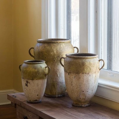 Park Hill Collection Metal French-Style Garden Pot, Small 2 Park Hill Collection Metal French-Style Garden Pot, Small