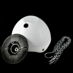 Unique Bargains Home Garden Plant Basket Hanging Flower Pot Plant Planters White 10 Pcs