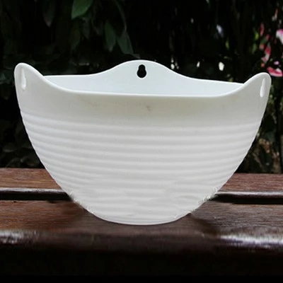 Unique Bargains Home Garden Plant Basket Hanging Flower Pot Plant Planters White 10 Pcs 5 Unique Bargains Home Garden Plant Basket Hanging Flower Pot Plant Planters White 10 Pcs - Image 4