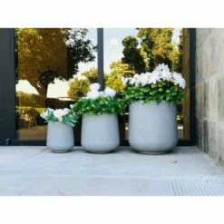 Rosemead Home & Garden, Inc. Kante Set of 3 Lightweight Footed Tulip Outdoor Planter - Rosemead Home & Garden, Inc -Cheap Planters Store unnamed file 6210