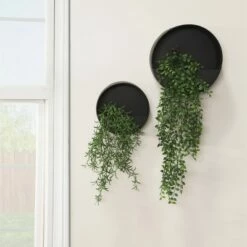 Sagebrook Home Set of 2 Iron Wall Planters Black -Cheap Planters Store unnamed file 6235