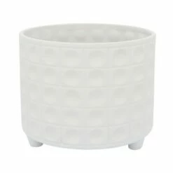 Sagebrook Home Set of 2 Stoneware Hammered Footed Planters White 6 Sagebrook Home Set of 2 Stoneware Hammered Footed Planters White -Cheap Planters Store unnamed file 6242