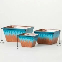 Sullivans Waterfall Edge Square Metal Planters Set of 3, 4.75"H, 4.25"H & 4"H Multicolored 7 Sullivans Waterfall Edge Square Metal Planters Set of 3, 4.75"H, 4.25"H & 4"H Multicolored -Cheap Planters Store unnamed file 6254