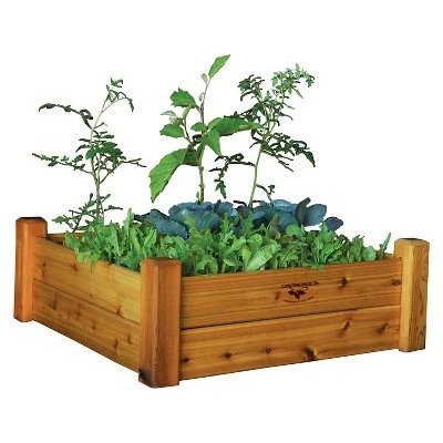 36" x 36" x 13" Raised Square Garden Bed - Gronomics Red Cedar Finished 3 36" x 36" x 13" Raised Square Garden Bed - Gronomics Red Cedar Finished