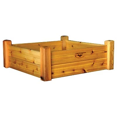 36" x 36" x 13" Raised Square Garden Bed - Gronomics Red Cedar Finished 4 36" x 36" x 13" Raised Square Garden Bed - Gronomics Red Cedar Finished - Image 2