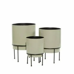 Set of 3 Contemporary Metal Planters - Olivia & May Teal Green -Cheap Planters Store unnamed file 6352