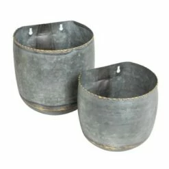 2pc Wall Mounted Planter Set Galvanized Metal - Danya B. -Cheap Planters Store unnamed file 6358