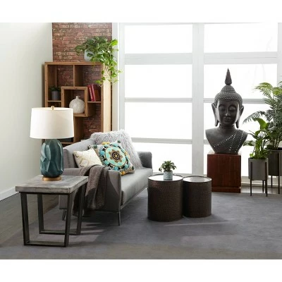 Olivia & May Set of 2 Modern Iron Planters with Stand - Olivia & May 8 Olivia & May Set of 2 Modern Iron Planters with Stand - Olivia & May - Image 6