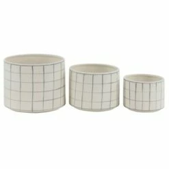 Set of 3 Modern Ceramic Vases - Olivia & May White/gray 11 Set of 3 Modern Ceramic Vases - Olivia & May White/gray -Cheap Planters Store unnamed file 6391