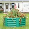 Sunnydaze Decor Sunnydaze Raised Powder-Coated Hexagon Steel Garden Bed Kit for Plants, Flowers, Vegetables and Herbs - 41" W x 16" Deep - Green -Cheap Planters Store unnamed file 641