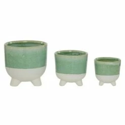 Set of 3 Cylindrical Ceramic Planter - Olivia & May Blue 12 Set of 3 Cylindrical Ceramic Planter - Olivia & May Blue -Cheap Planters Store unnamed file 6502