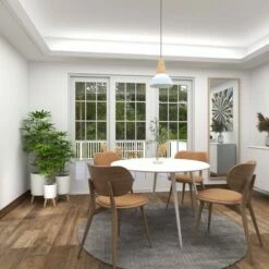 Set of 3 Planters with Wooden Legs - Olivia & May Black -Cheap Planters Store unnamed file 6532