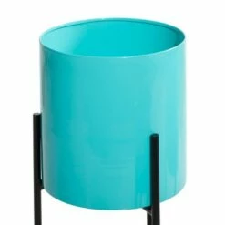 Olivia & May Set of 3 Contemporary Metal Planters Teal - Olivia & May -Cheap Planters Store unnamed file 6563
