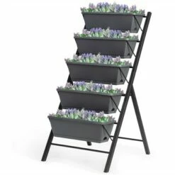 Costway Set of 2 4 FT Vertical Raised Garden Bed 5-Tier Planter Box for Patio Balcony 18 Costway Set of 2 4 FT Vertical Raised Garden Bed 5-Tier Planter Box for Patio Balcony -Cheap Planters Store unnamed file 66