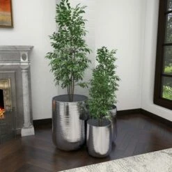 Olivia & May Set of 3 Contemporary Aluminum Pot Planters Silver - Olivia & May -Cheap Planters Store unnamed file 6607