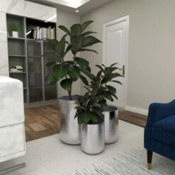 Olivia & May Set of 3 Contemporary Aluminum Pot Planters Silver - Olivia & May -Cheap Planters Store unnamed file 6609