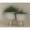 Olivia & May Set of 3 Contemporary Fiber Clay Planters with Wooden Stands - Olivia & May -Cheap Planters Store unnamed file 6629