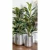 Olivia & May Set of 3 Modern Aluminum and Iron Planters Silver - Olivia & May -Cheap Planters Store unnamed file 6645