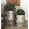 Olivia & May Set of 3 Farmhouse Iron Barrel- Shaped Planters Gray - Olivia & May -Cheap Planters Store unnamed file 6655