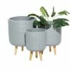 Olivia & May Set of 3 Contemporary Wood Grid Patterned Planters Gray - Olivia & May -Cheap Planters Store unnamed file 6658