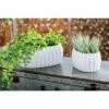 Olivia & May Set of 3 Modern Ribbed Stoneware Planters White - Olivia & May -Cheap Planters Store unnamed file 6670