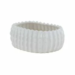 Olivia & May Set of 3 Modern Ribbed Stoneware Planters White - Olivia & May -Cheap Planters Store unnamed file 6673