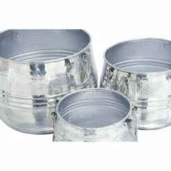 Olivia & May Set of 3 Contemporary Aluminum Planters with Handles - Olivia & May -Cheap Planters Store unnamed file 6677