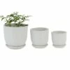 Olivia & May Set of 3 Ceramic Planter with Saucer Set White - Olivia & May -Cheap Planters Store unnamed file 6678