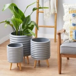 Olivia & May Set of 3 Contemporary Wood Planters Gray - Olivia & May -Cheap Planters Store unnamed file 6694