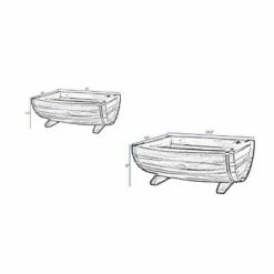 Set of 2 Acacia Half Barrel Planters - Classic Home and Garden -Cheap Planters Store unnamed file 6706