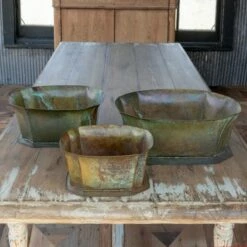 Park Hill Collection Patina Planters